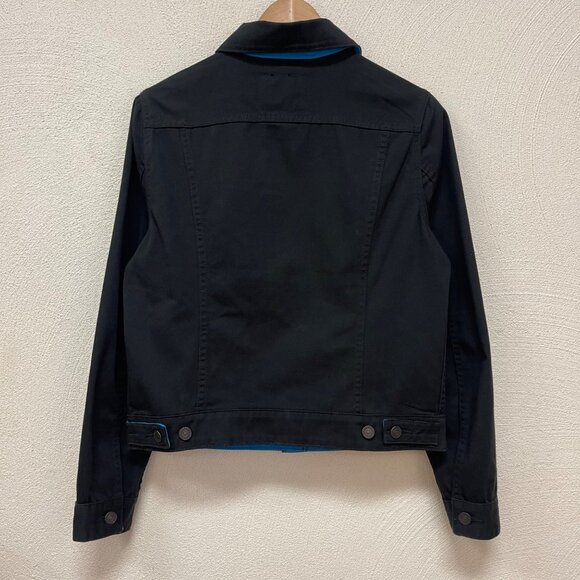 Levi's X NFL Black & Blue Denim Trucker Jacket Sz Medium EUC - Picture 6 of 11